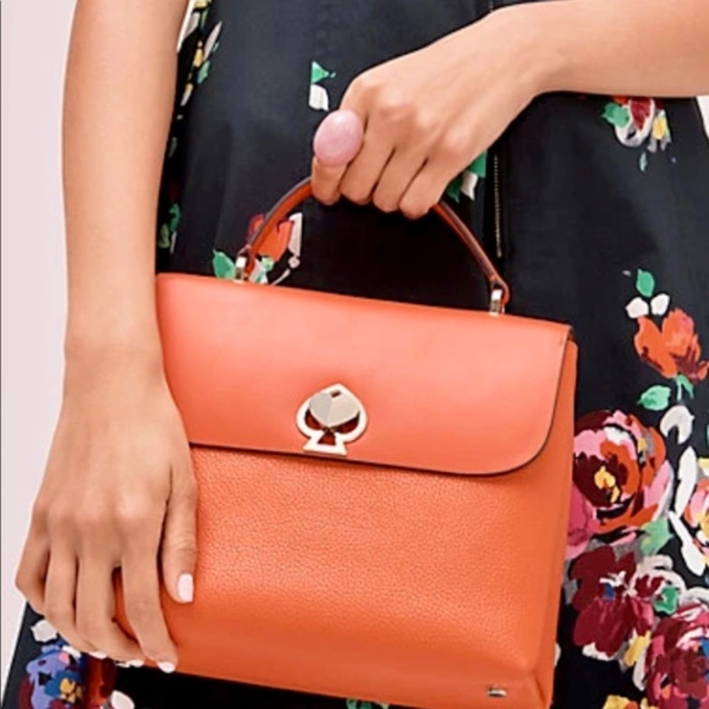 Romy Medium Top Handle Bag in Fire Lilly